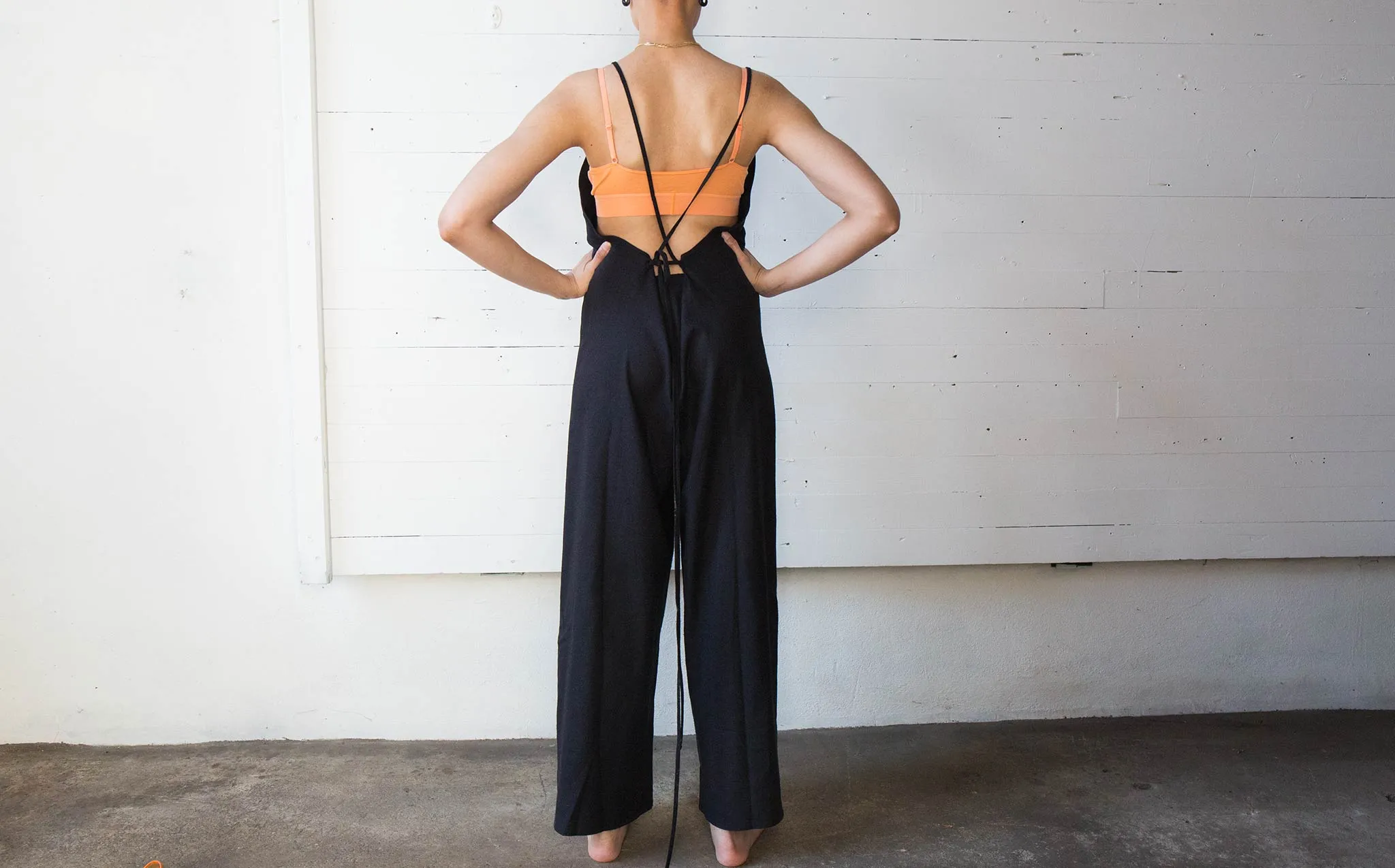 Baserange Black Otay Jumpsuit